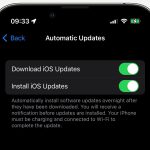 iphone automatic updates screen