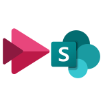 Microsoft Stream and Sharepoint logos